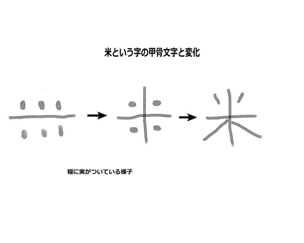 米 漢字 の 成り立ち